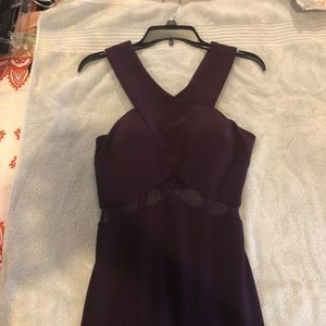 Purple evening gown